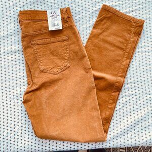 Gloria Vanderbilt Amanda Slim Corduroy Pants Womens 10 Ciderspice Slimming NWT